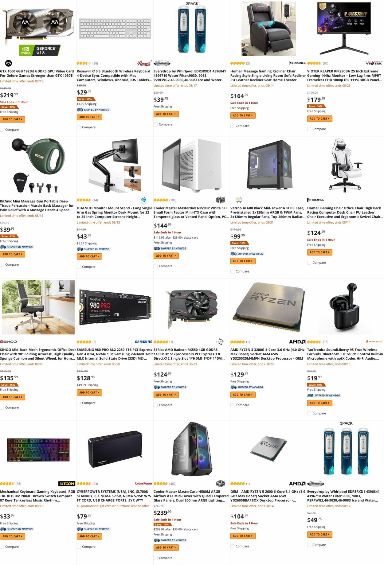 Weekly ad Newegg 08/15/2022 - 08/31/2022