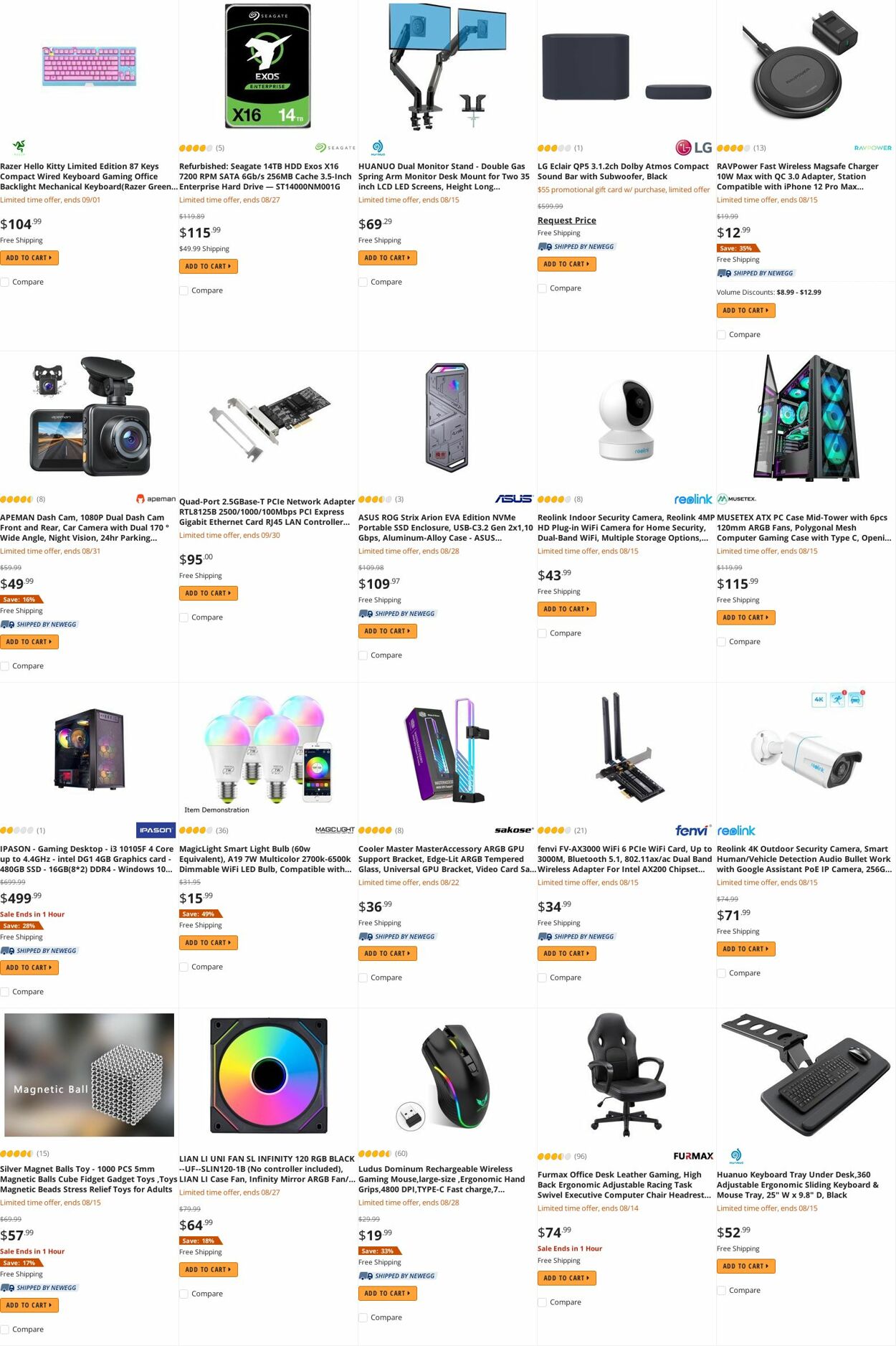 Weekly ad Newegg 08/15/2022 - 08/31/2022