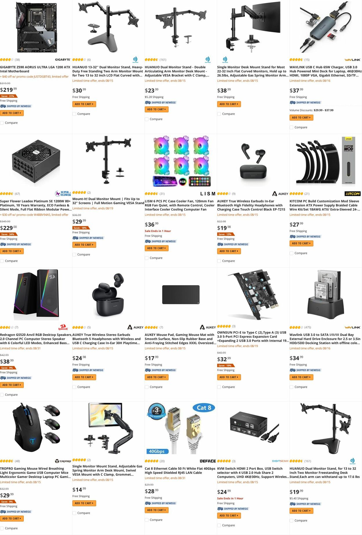 Weekly ad Newegg 08/15/2022 - 08/31/2022