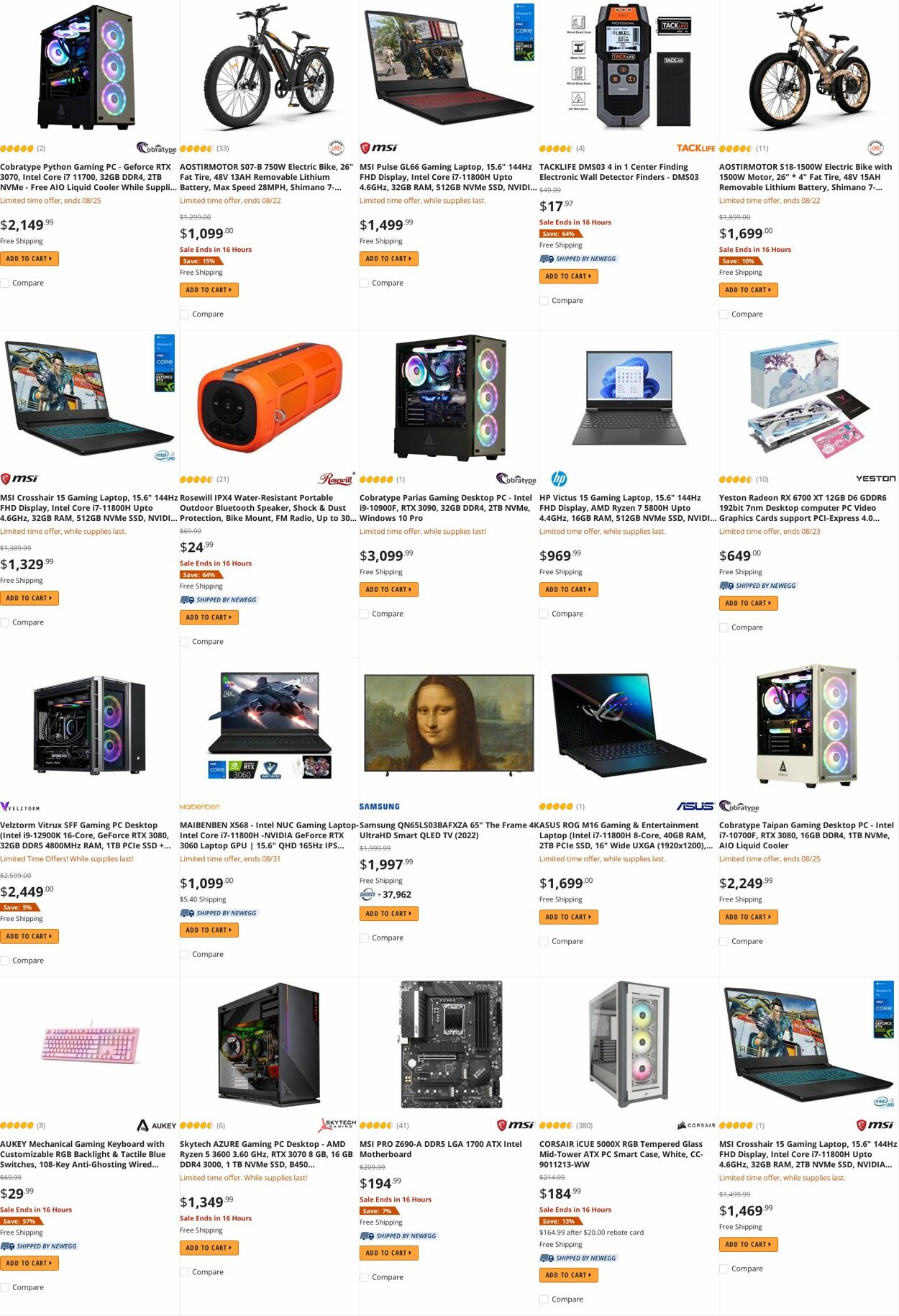 Weekly ad Newegg 08/22/2022 - 08/31/2022