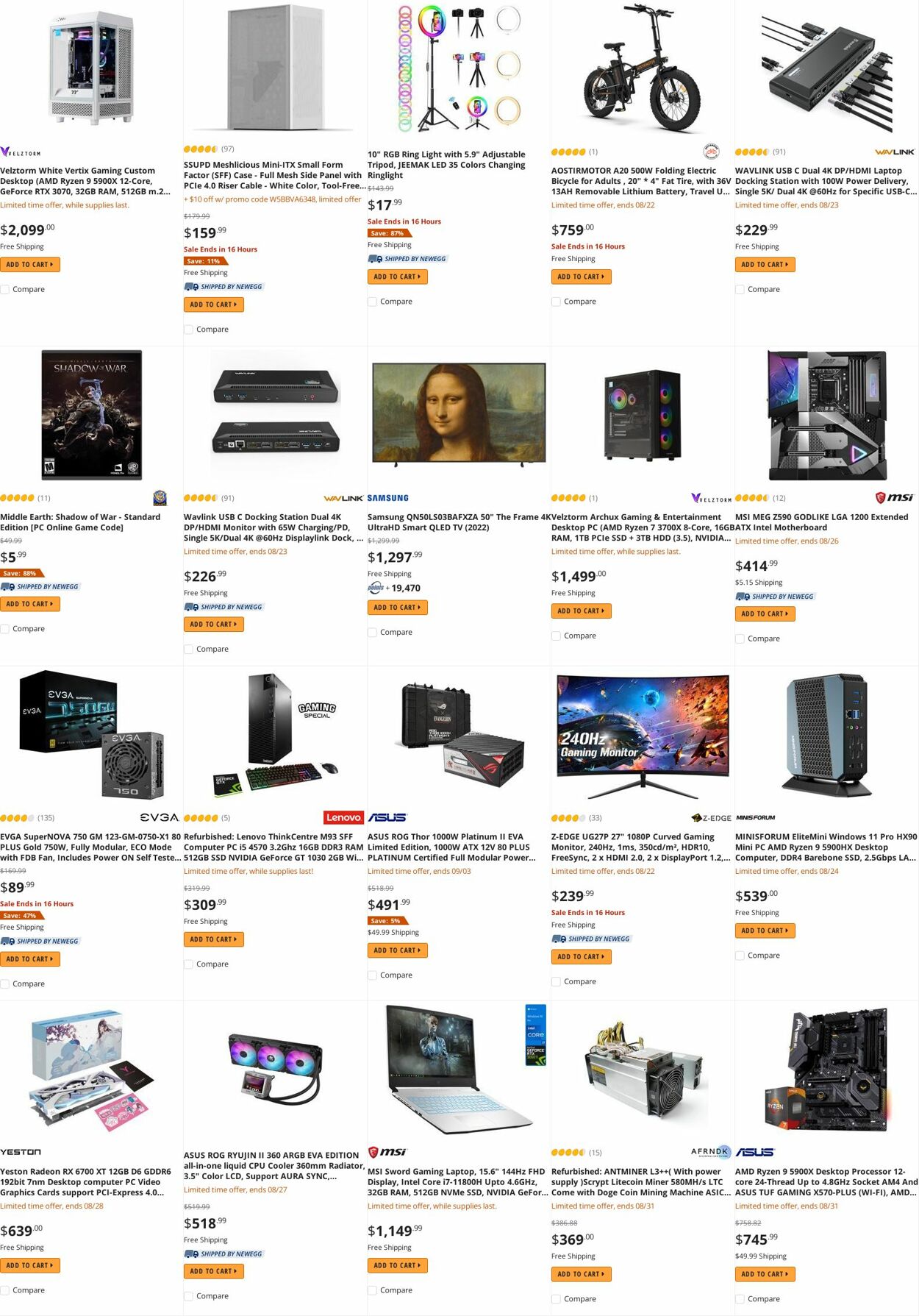 Weekly ad Newegg 08/22/2022 - 08/31/2022