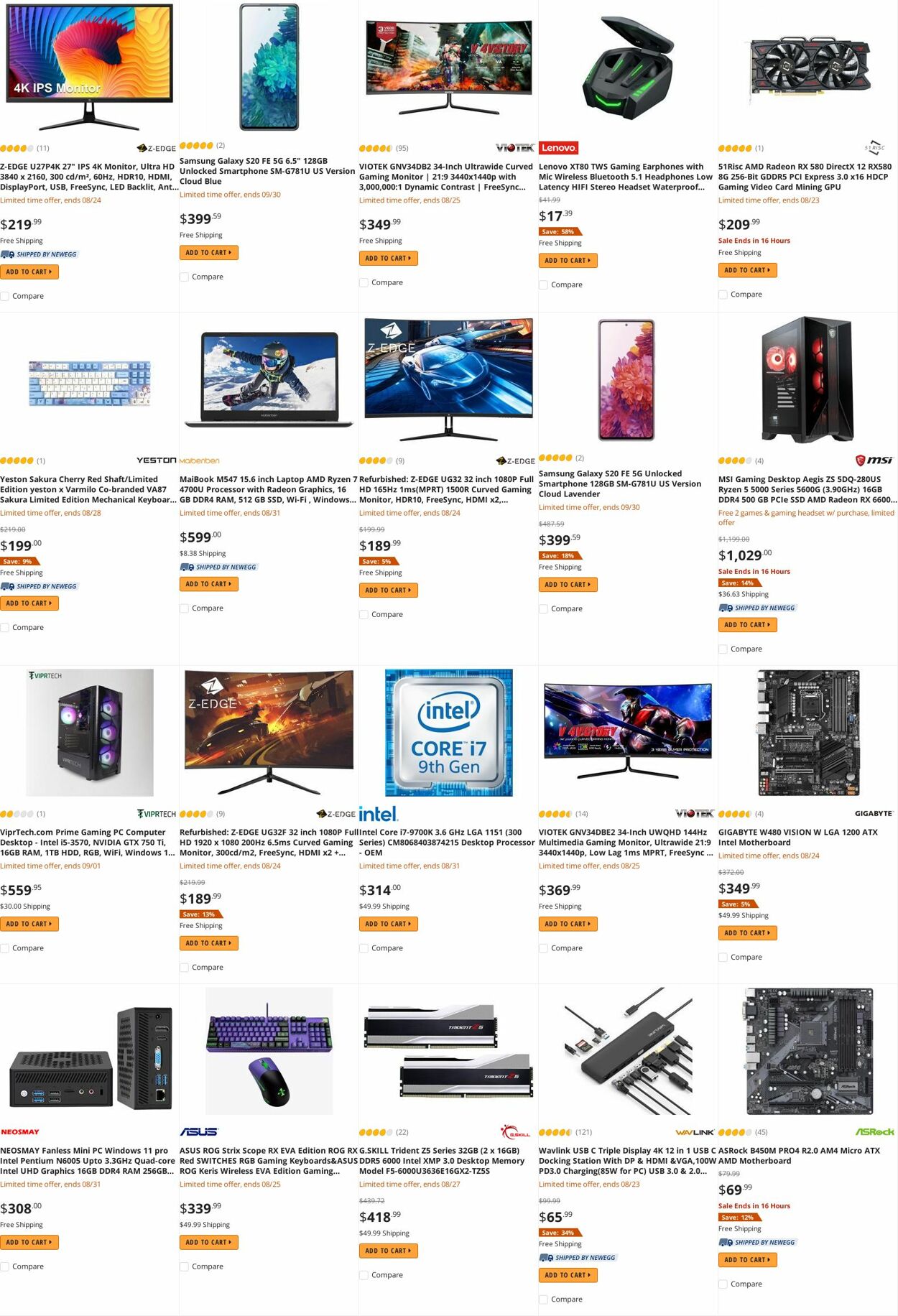 Weekly ad Newegg 08/22/2022 - 08/31/2022