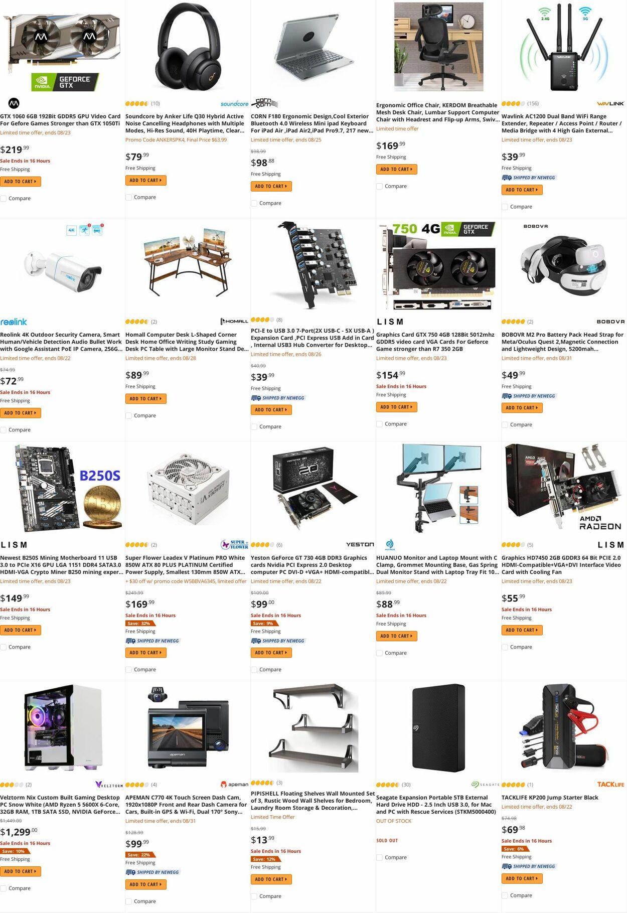 Weekly ad Newegg 08/22/2022 - 08/31/2022