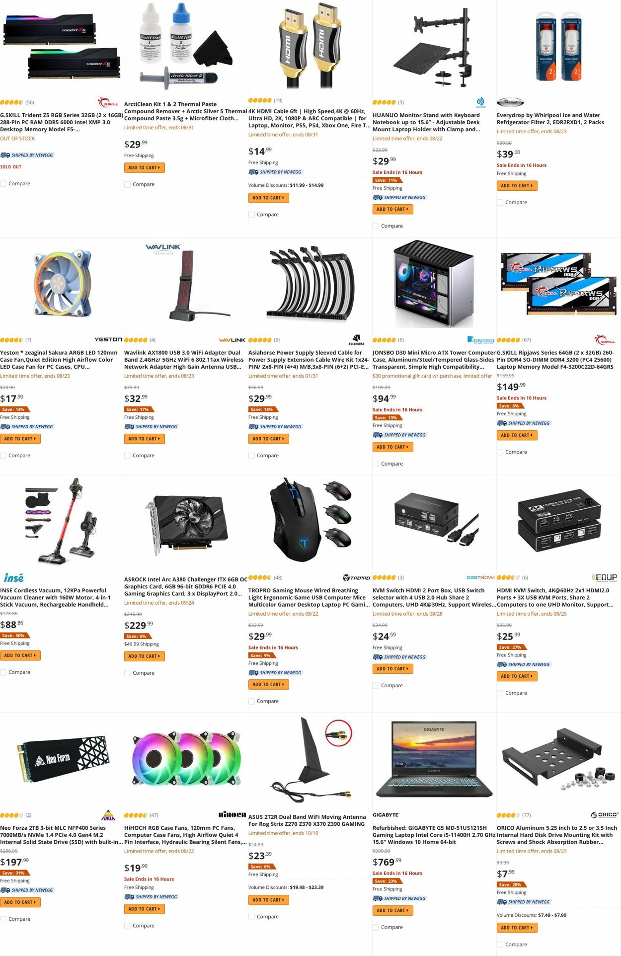 Weekly ad Newegg 08/22/2022 - 08/31/2022