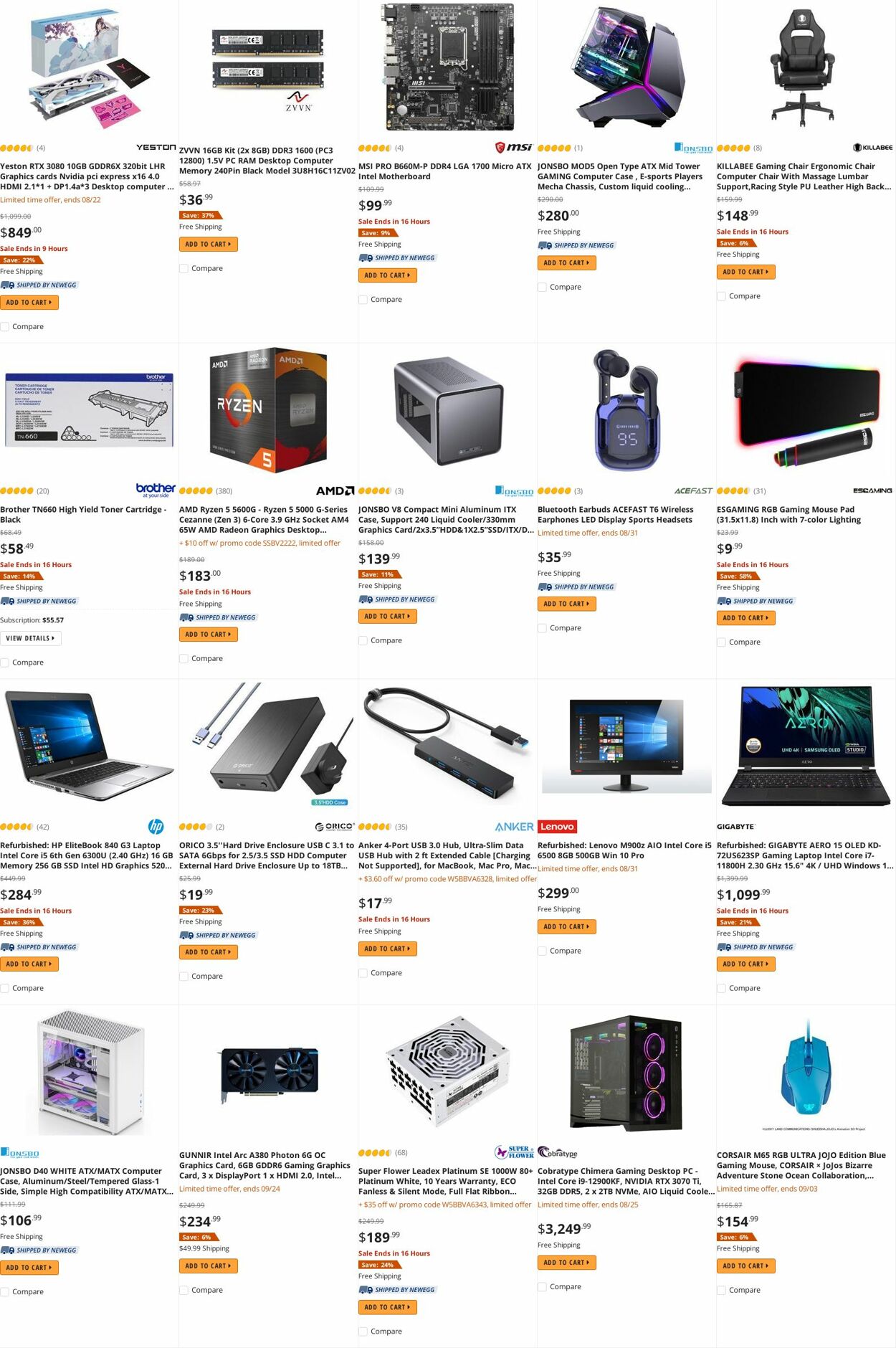 Weekly ad Newegg 08/22/2022 - 08/31/2022