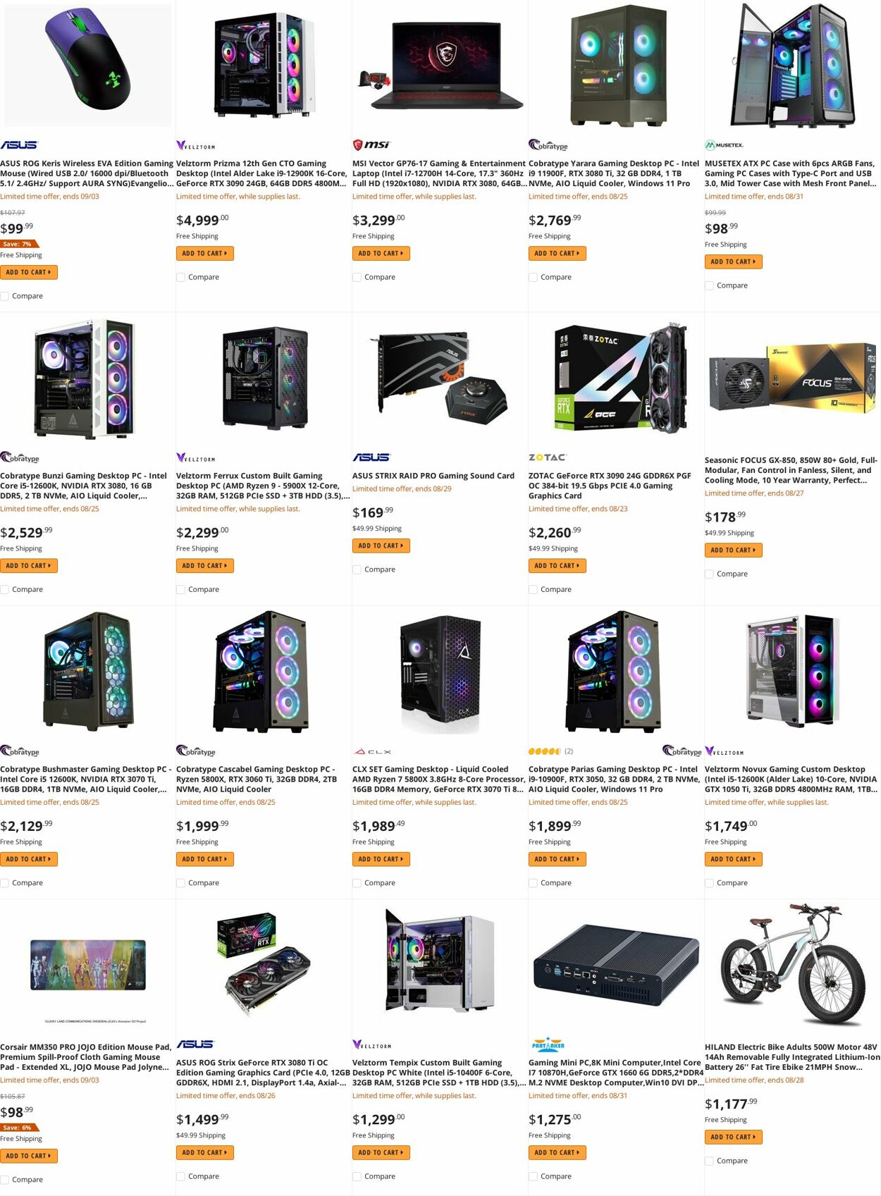 Weekly ad Newegg 08/22/2022 - 08/31/2022