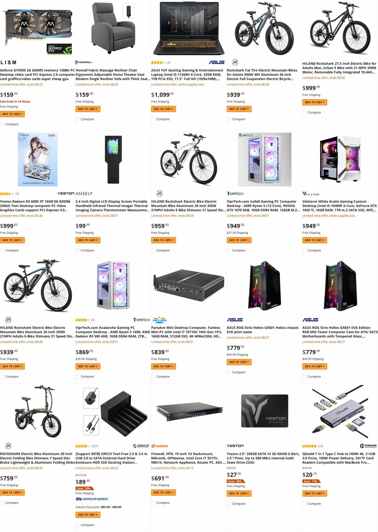 Weekly ad Newegg 08/22/2022 - 08/31/2022