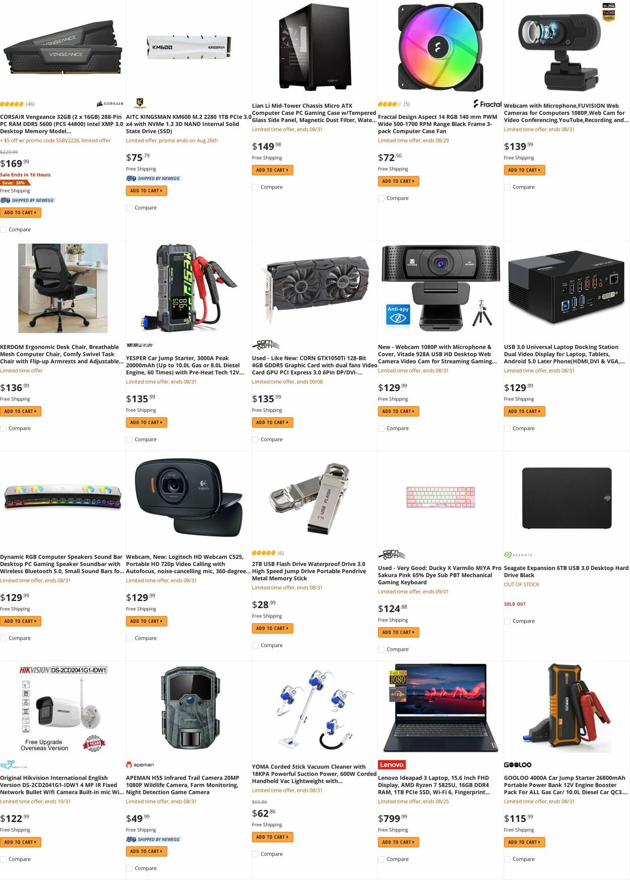 Weekly ad Newegg 08/22/2022 - 08/31/2022