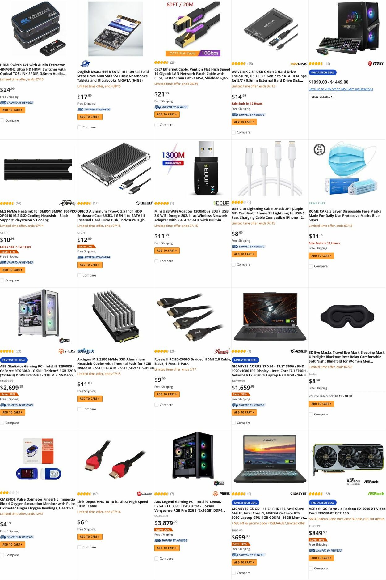 Weekly ad Newegg 07/14/2022 - 07/31/2022