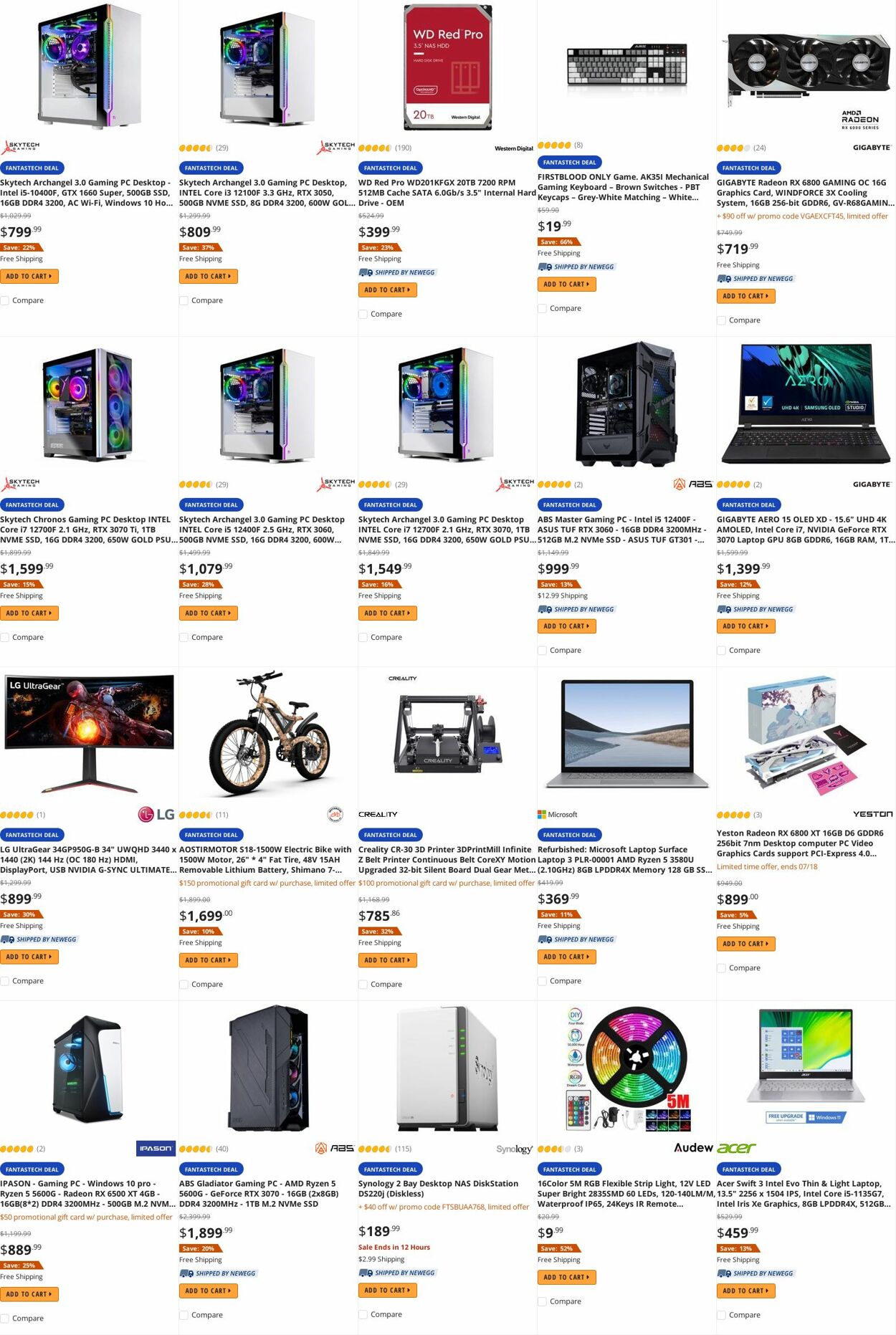 Weekly ad Newegg 07/14/2022 - 07/31/2022