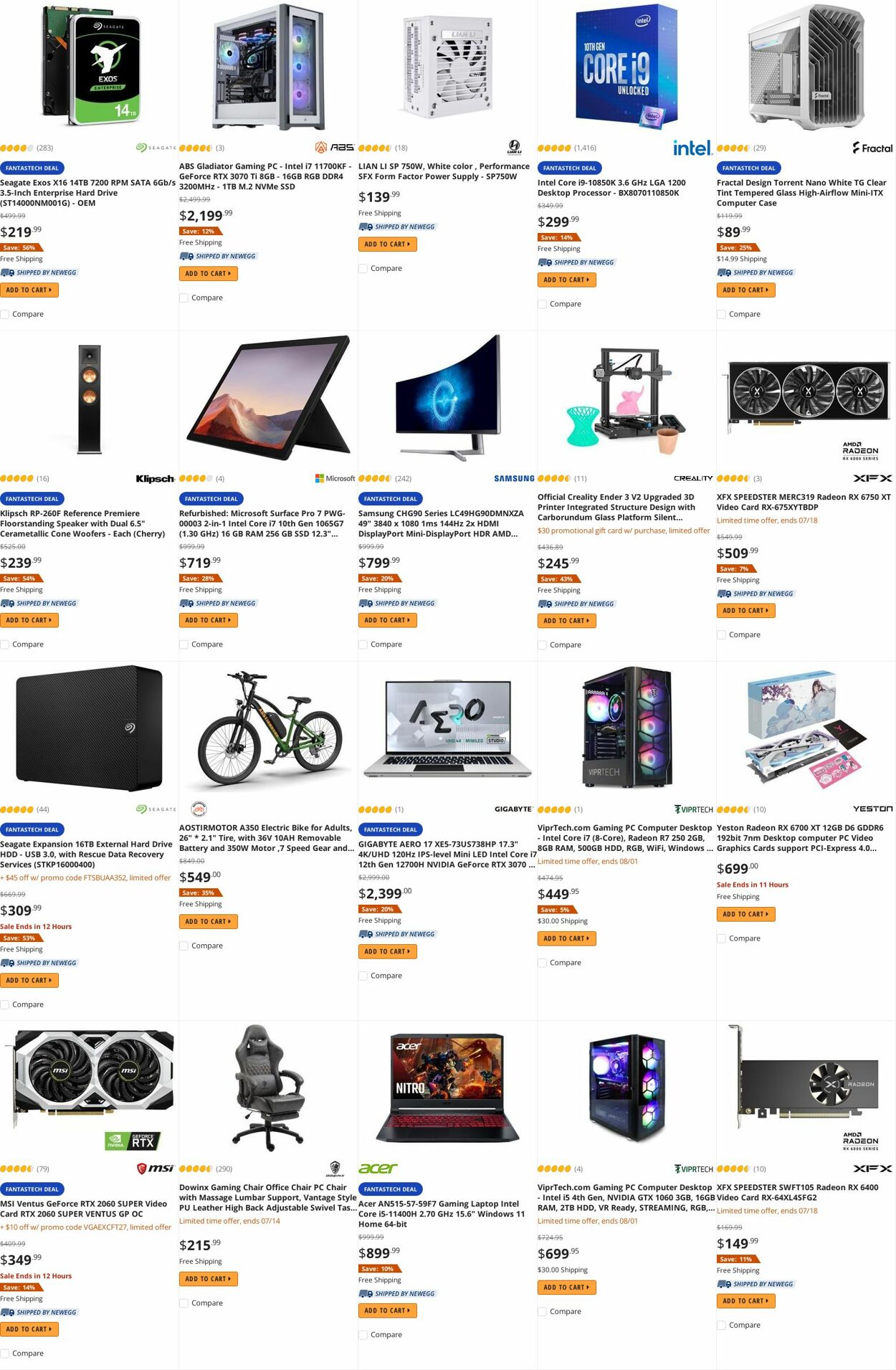 Weekly ad Newegg 07/14/2022 - 07/31/2022