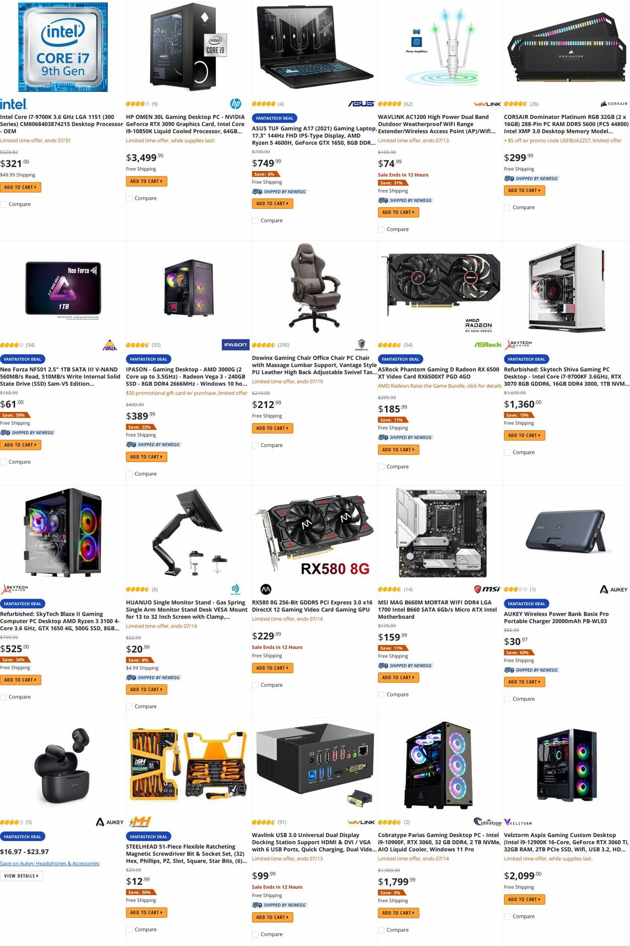 Weekly ad Newegg 07/14/2022 - 07/31/2022