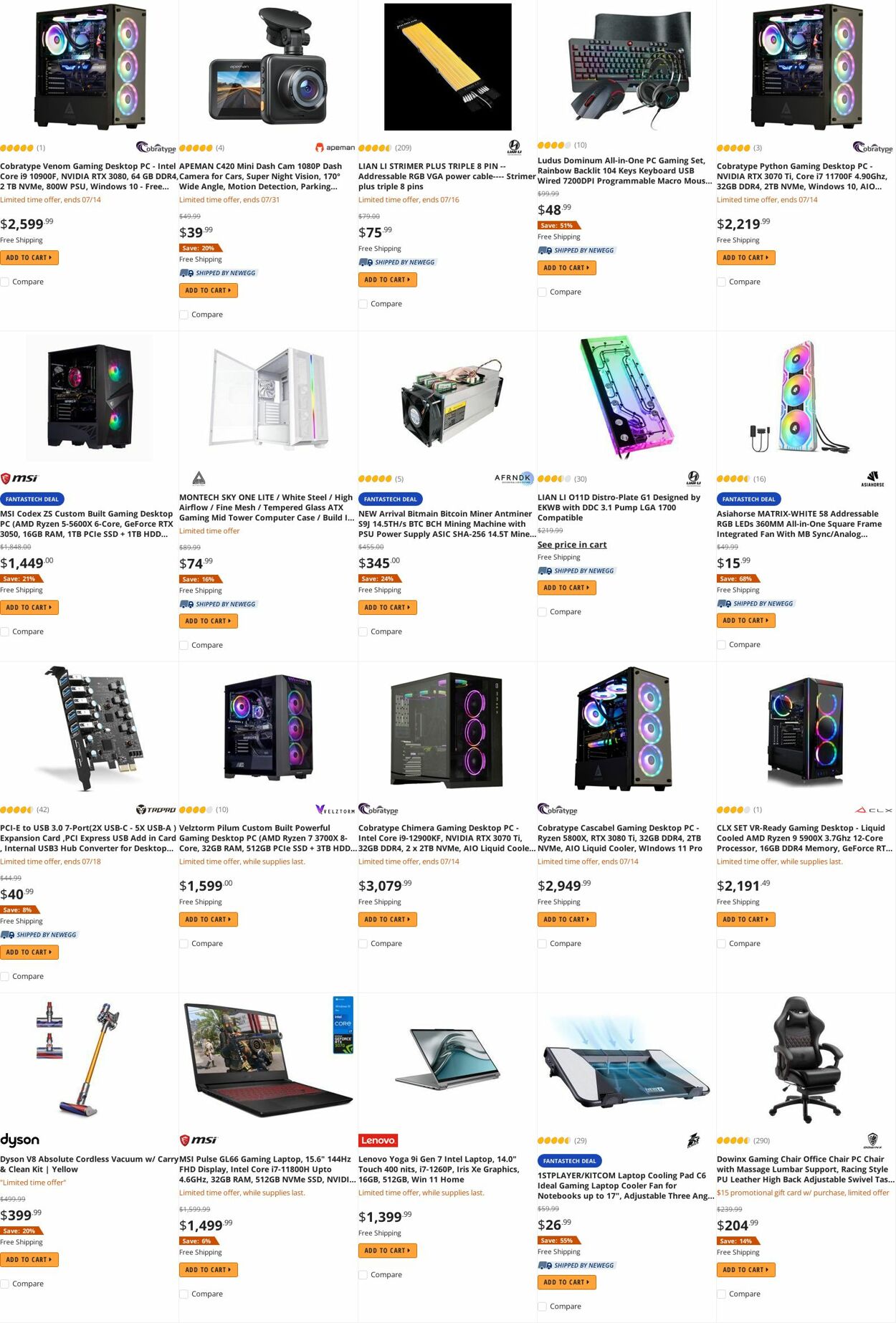 Weekly ad Newegg 07/14/2022 - 07/31/2022