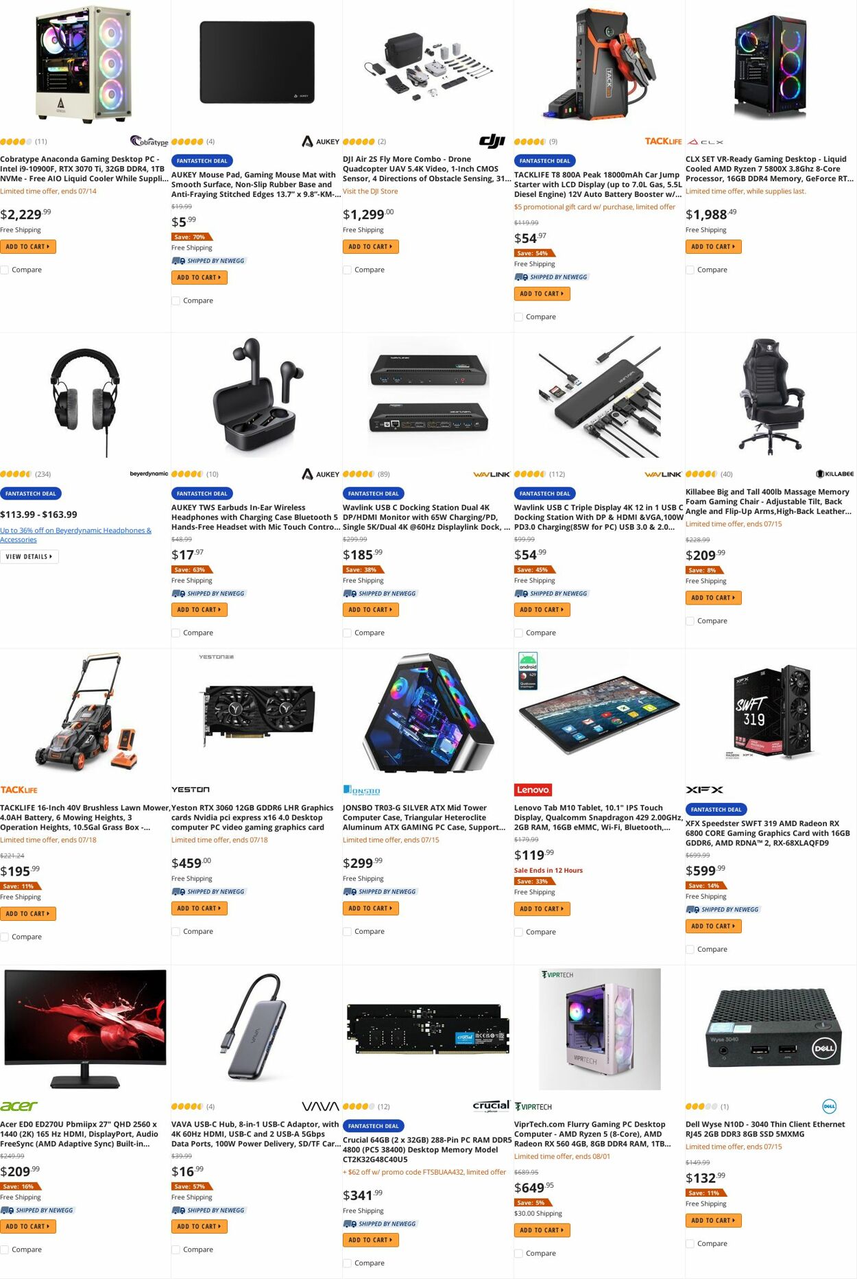 Weekly ad Newegg 07/14/2022 - 07/31/2022