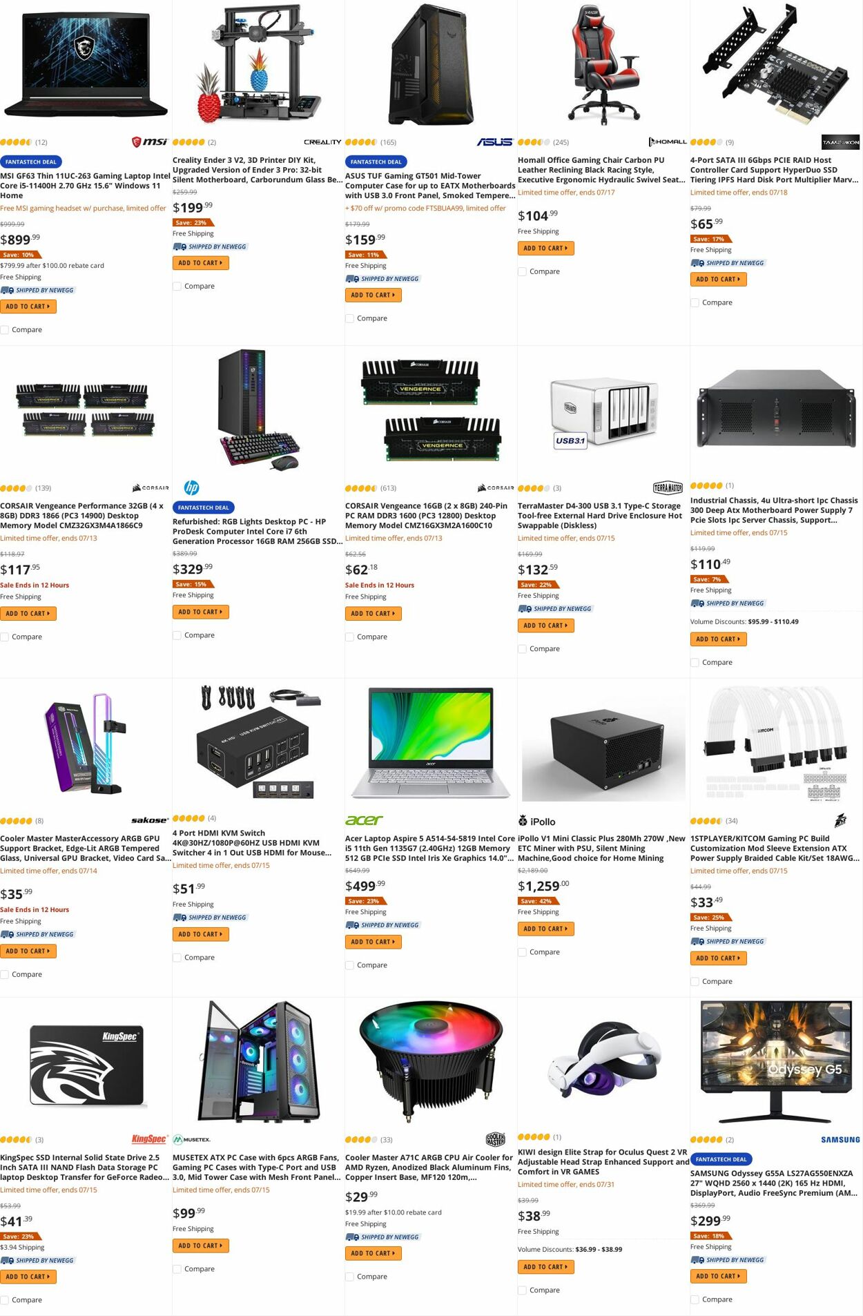 Weekly ad Newegg 07/14/2022 - 07/31/2022