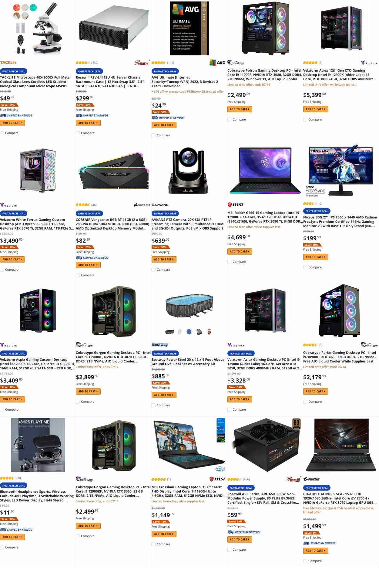 Weekly ad Newegg 07/14/2022 - 07/31/2022