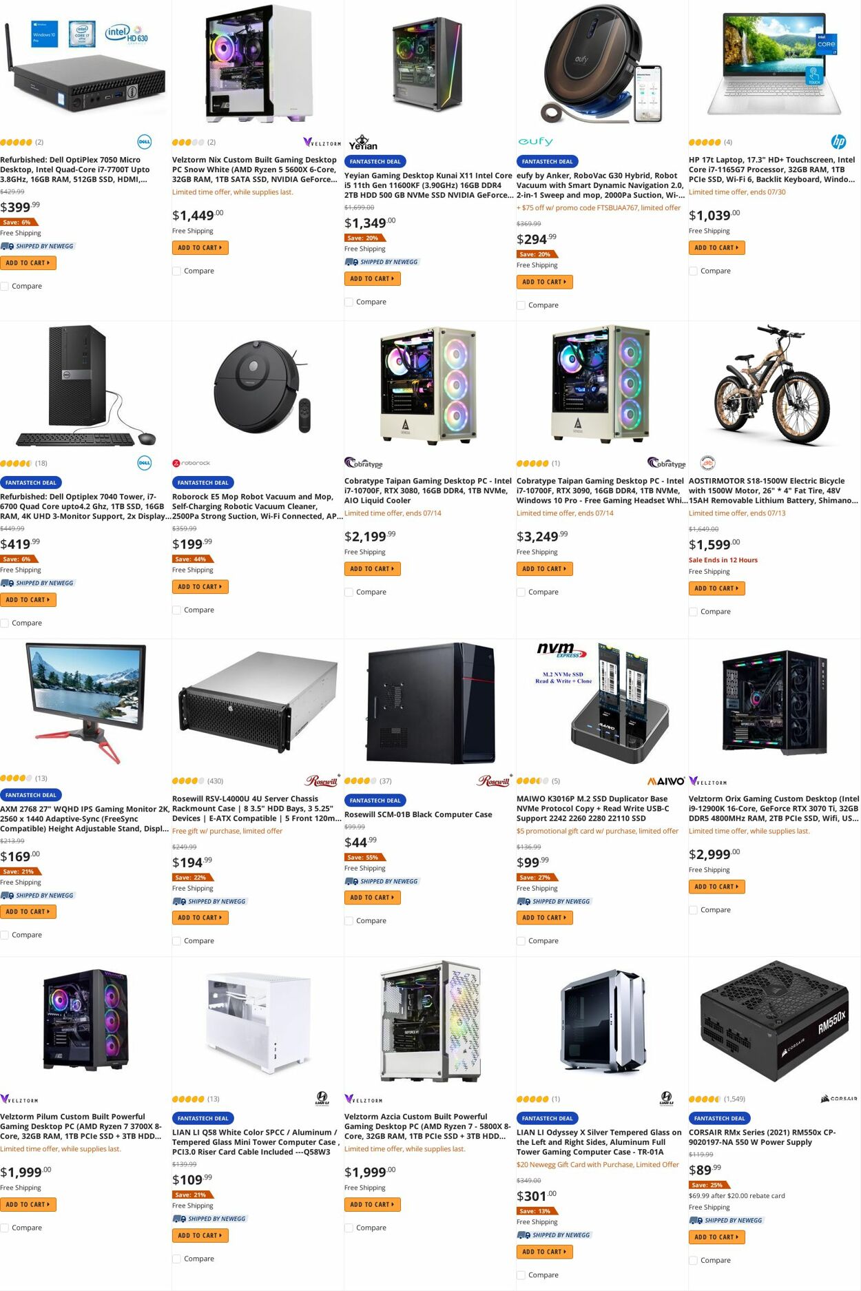 Weekly ad Newegg 07/14/2022 - 07/31/2022