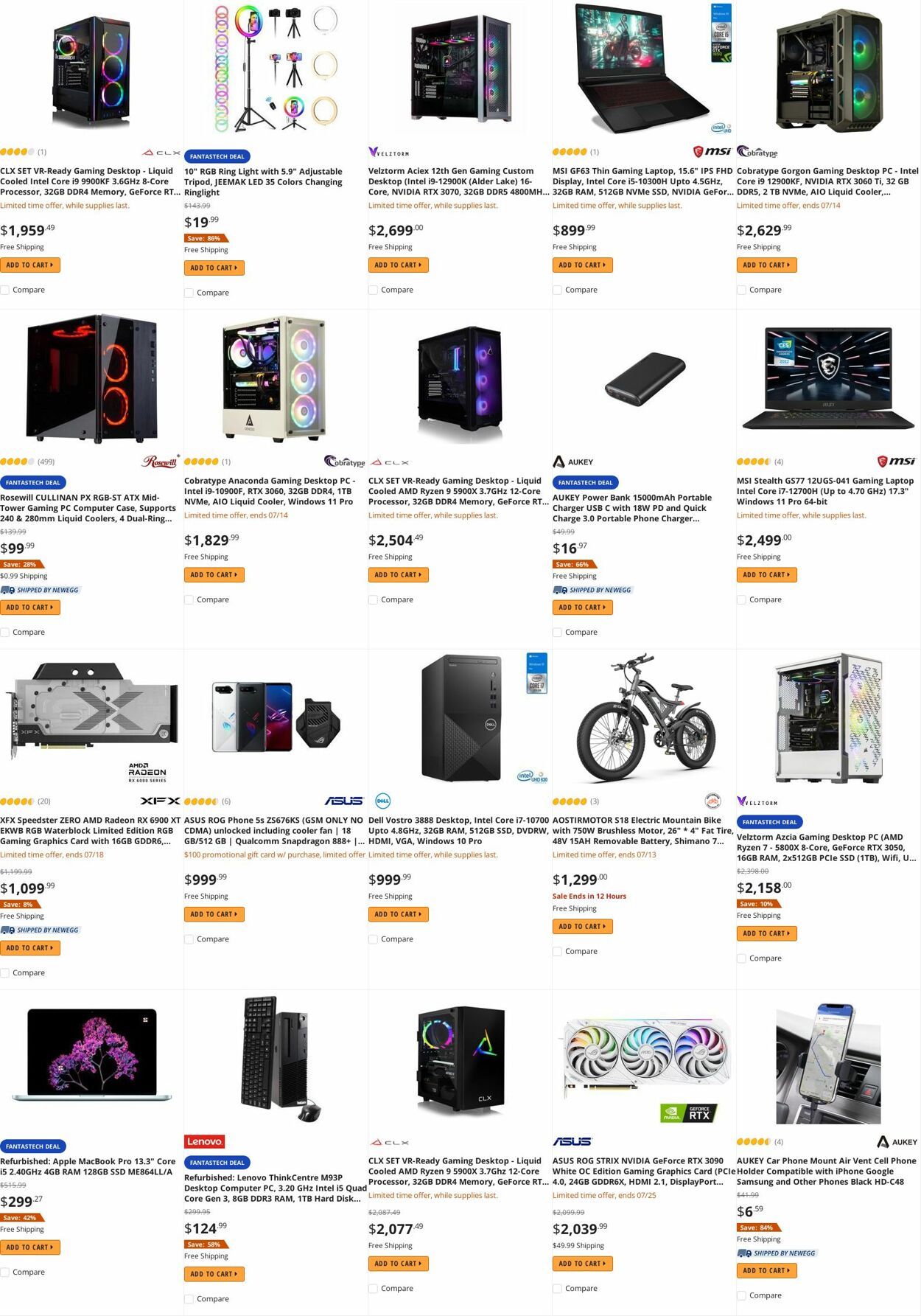 Weekly ad Newegg 07/14/2022 - 07/31/2022