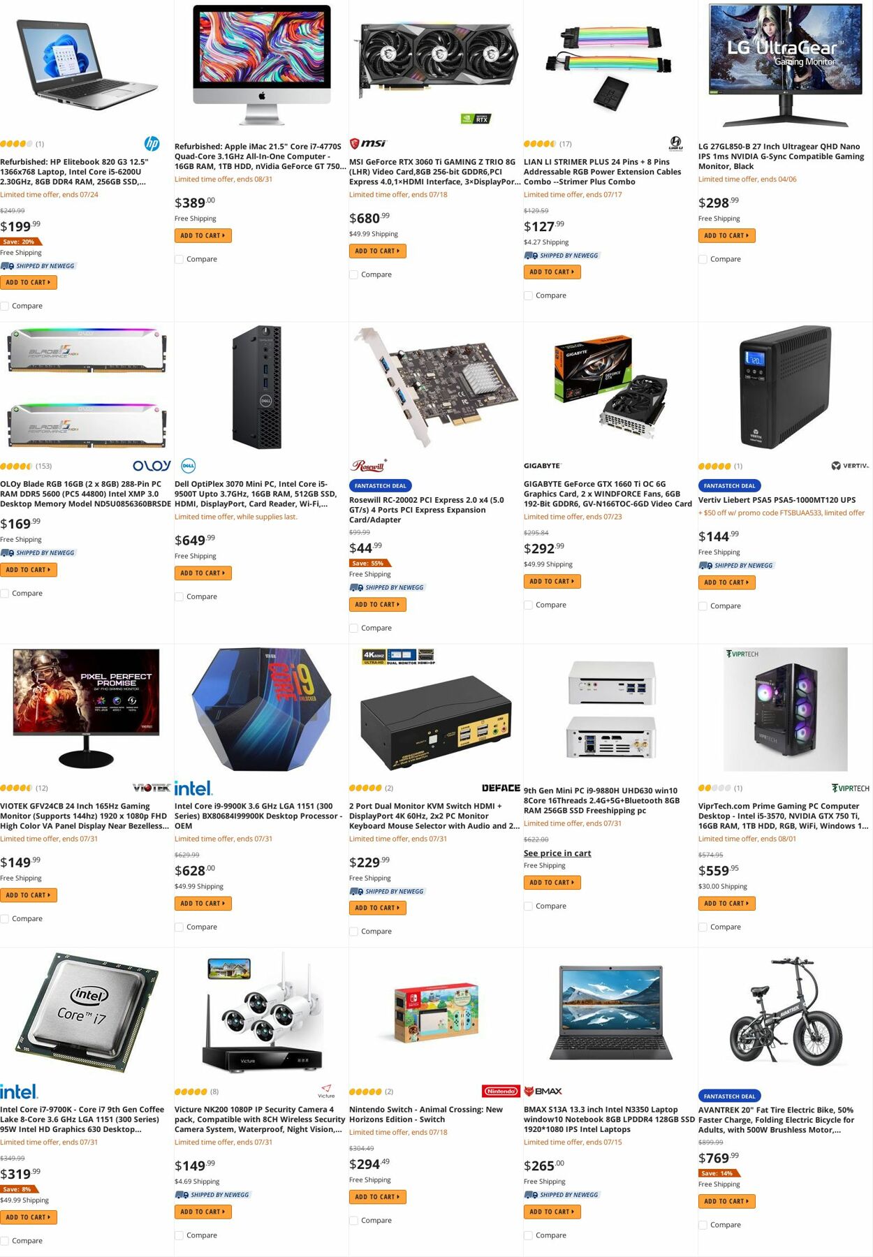 Weekly ad Newegg 07/14/2022 - 07/31/2022