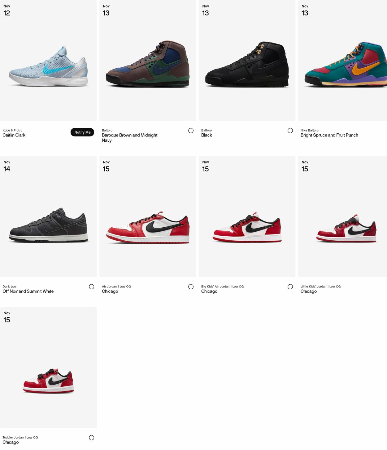 Weekly ad Nike 11/03/2025 - 11/12/2025