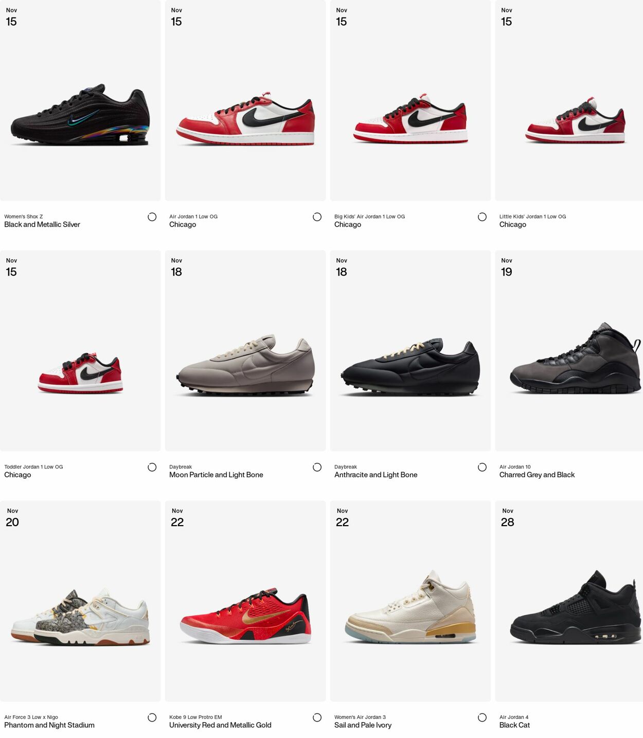 Weekly ad Nike 11/10/2025 - 11/19/2025