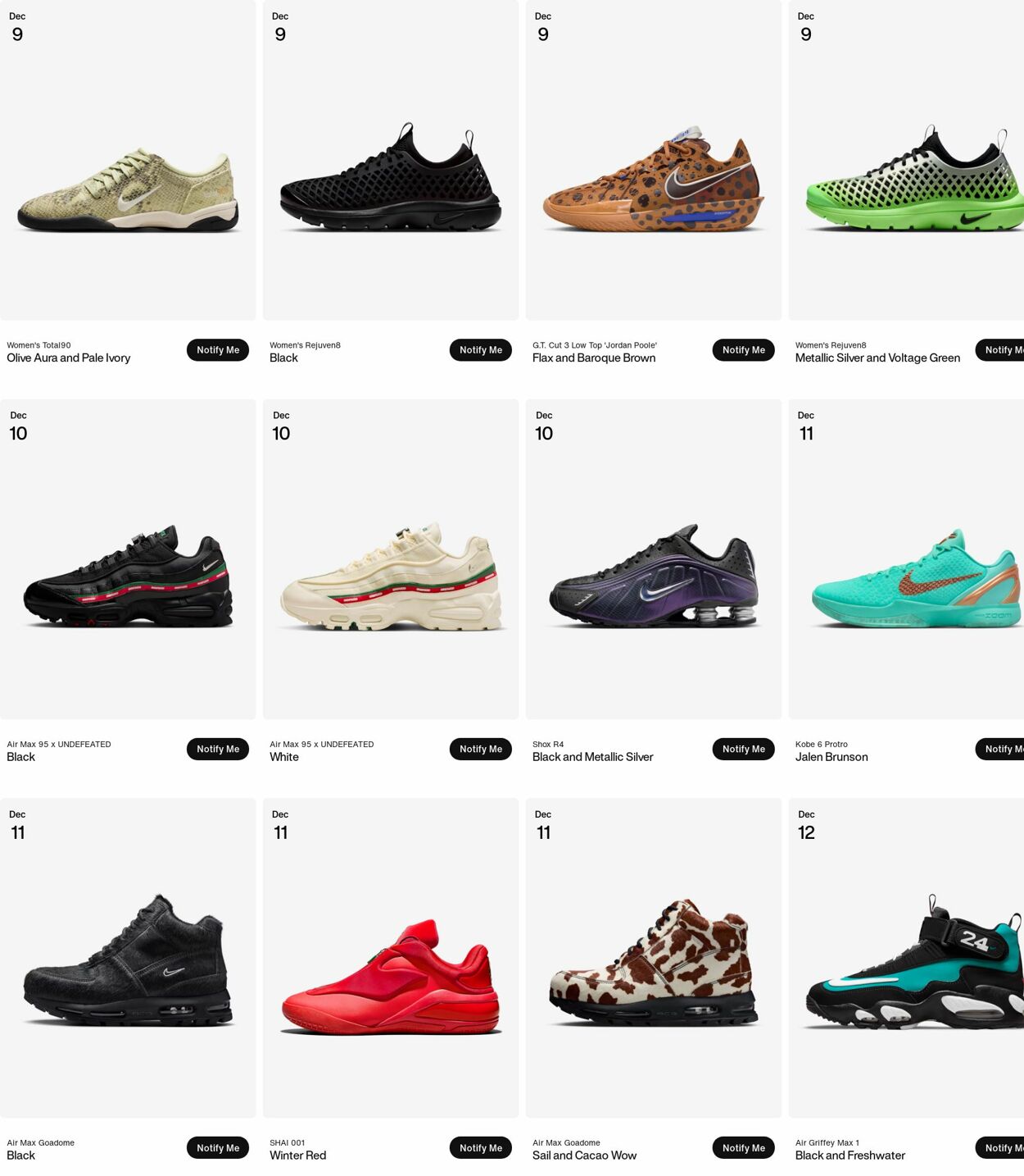 Weekly ad Nike 12/08/2025 - 12/17/2025