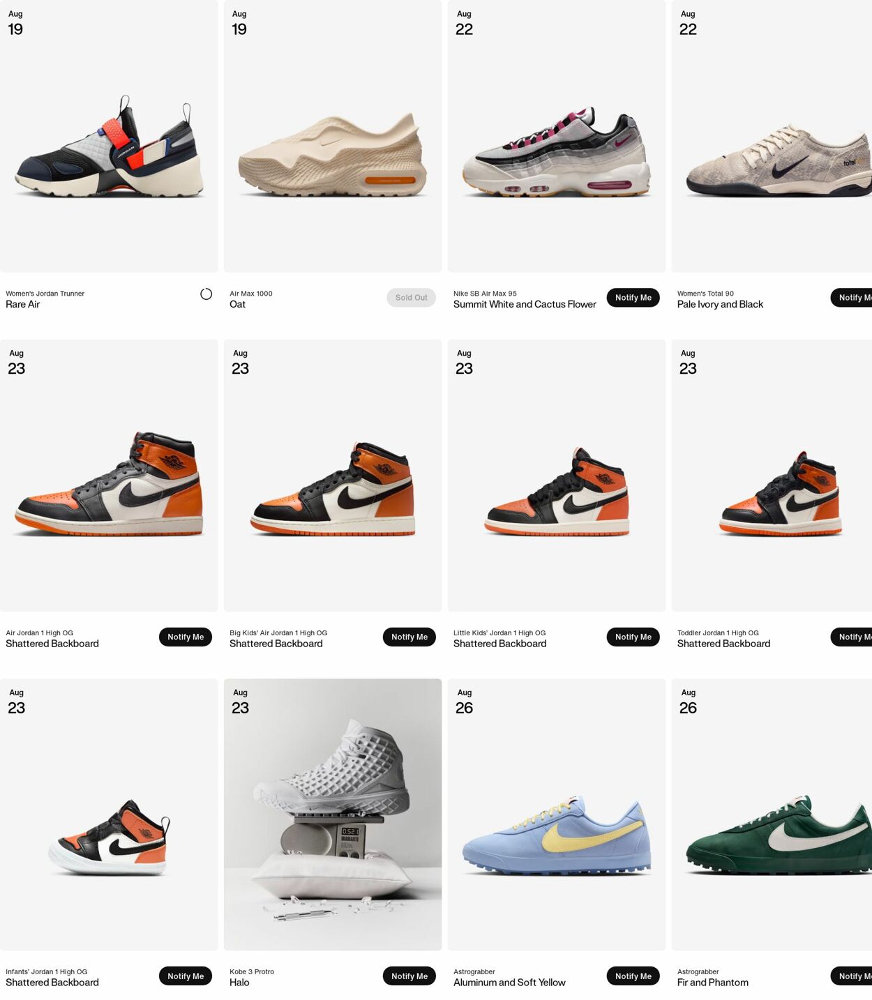 Weekly ad Nike 08/18/2025 - 08/27/2025