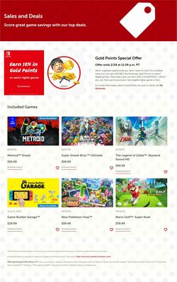 Weekly ad Nintendo 02/14/2022-02/28/2022