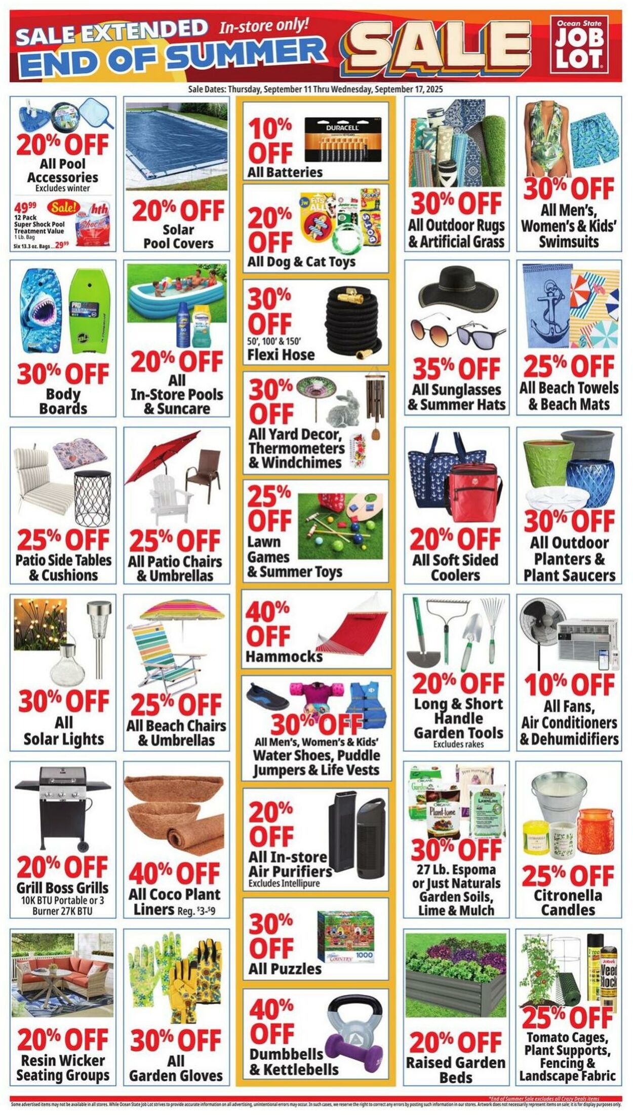 Weekly ad Ocean State Job Lot 09/11/2025 - 09/17/2025