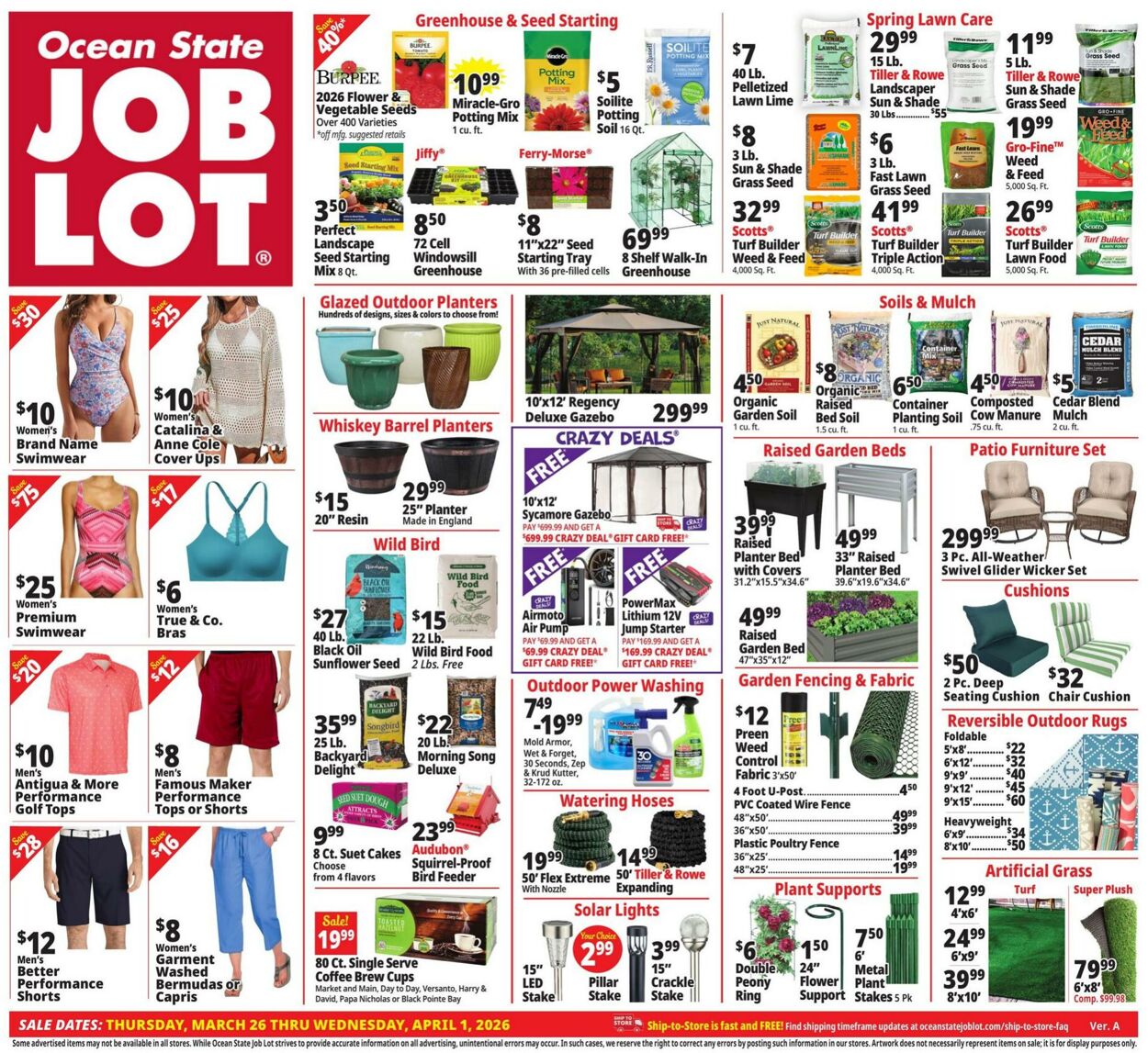Weekly ad Ocean State Job Lot 03/26/2026 - 04/01/2026