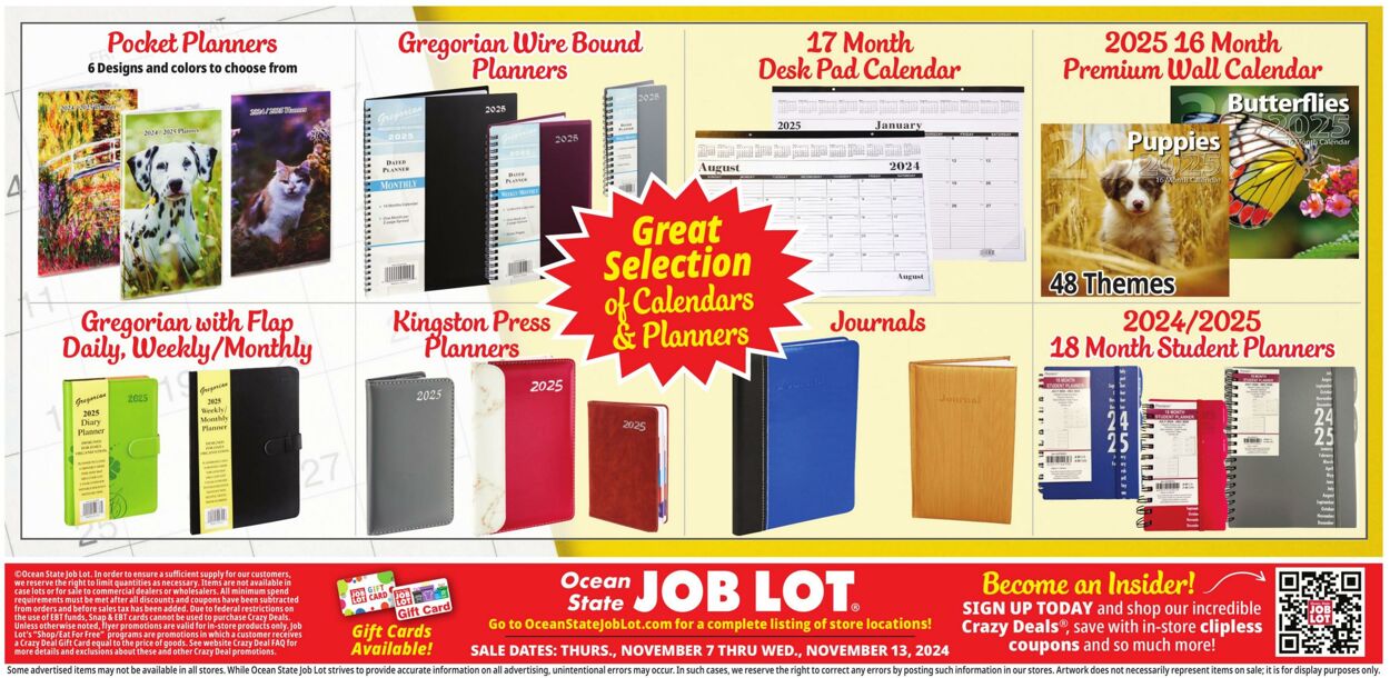 Weekly ad Ocean State Job Lot 11/07/2024 - 11/13/2024