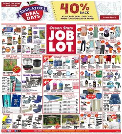 Weekly ad Ocean State Job Lot 10/03/2024 - 10/09/2024