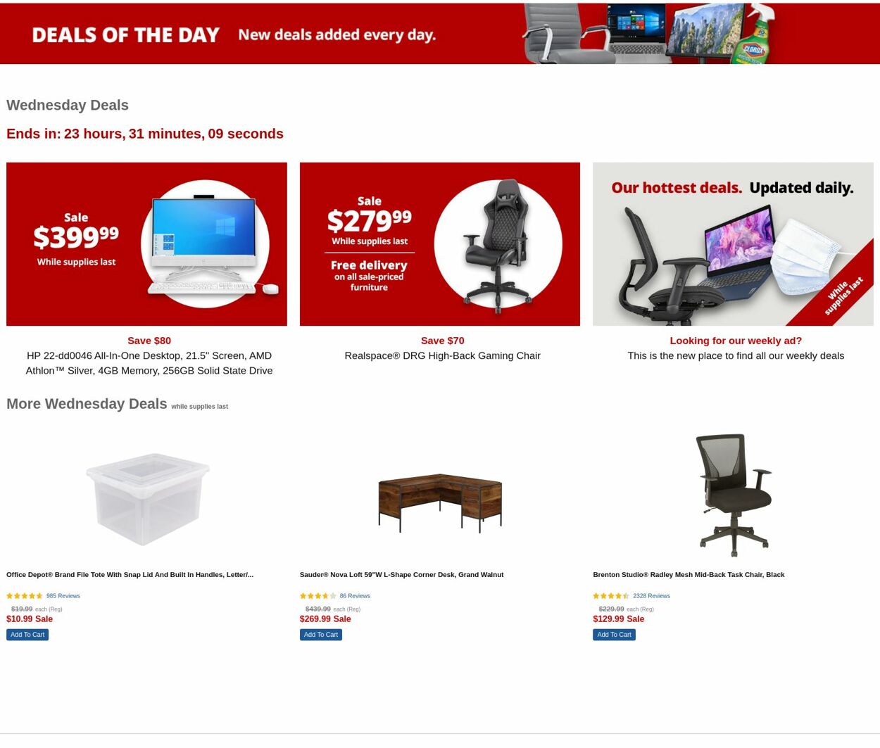 Weekly ad Office Depot 05/18/2022 - 05/19/2022
