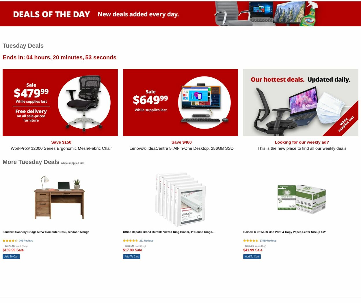 Weekly ad Office Depot 07/14/2022 - 07/15/2022