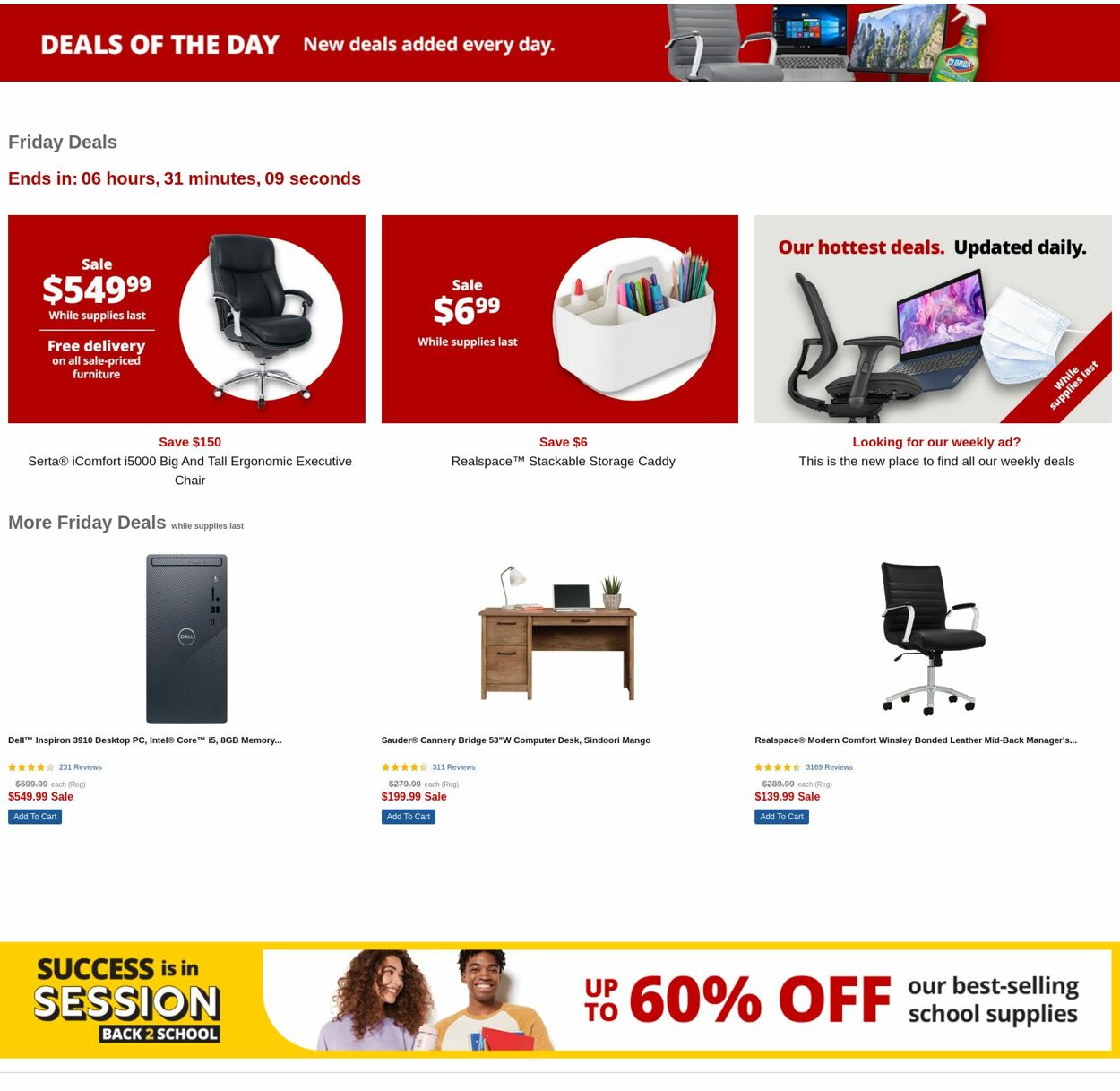 Weekly ad Office Depot 08/07/2022 - 08/08/2022