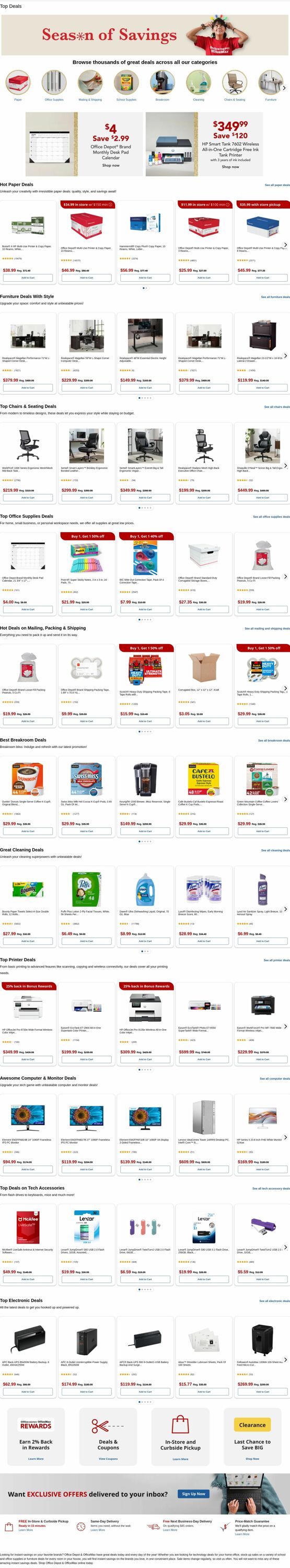 Weekly ad Office Depot 12/18/2025 - 12/19/2025