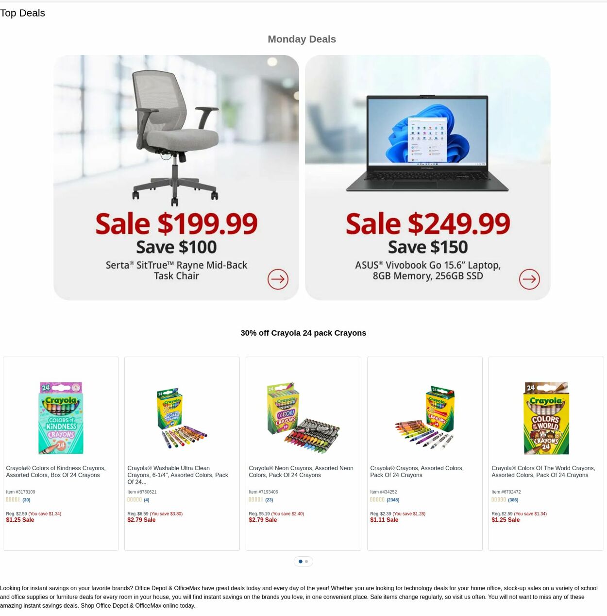 Weekly ad Office Depot 03/25/2024 - 03/26/2024