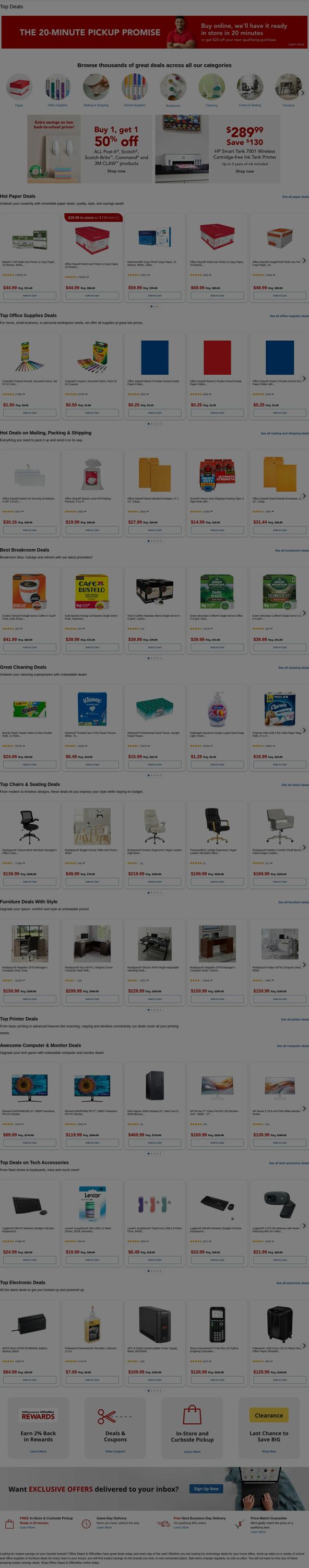 Weekly ad Office Depot 08/04/2025 - 08/05/2025