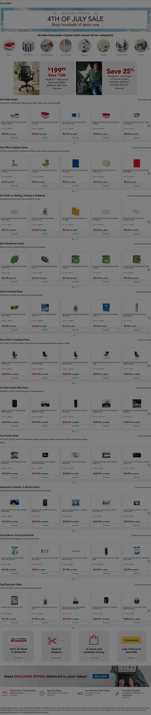 Weekly ad Office Depot 07/02/2025 - 07/03/2025