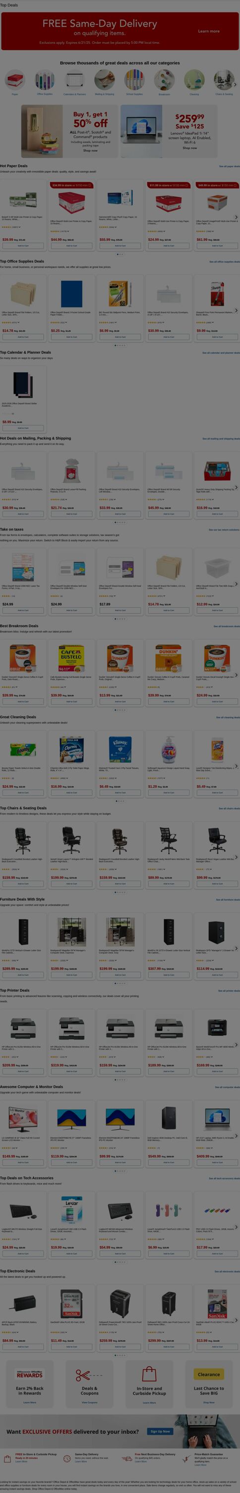Weekly ad Office Depot 06/16/2025 - 06/17/2025
