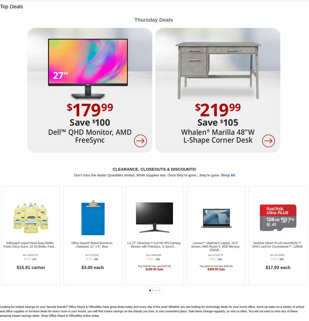 Weekly ad Office Depot 06/06/2024 - 06/07/2024
