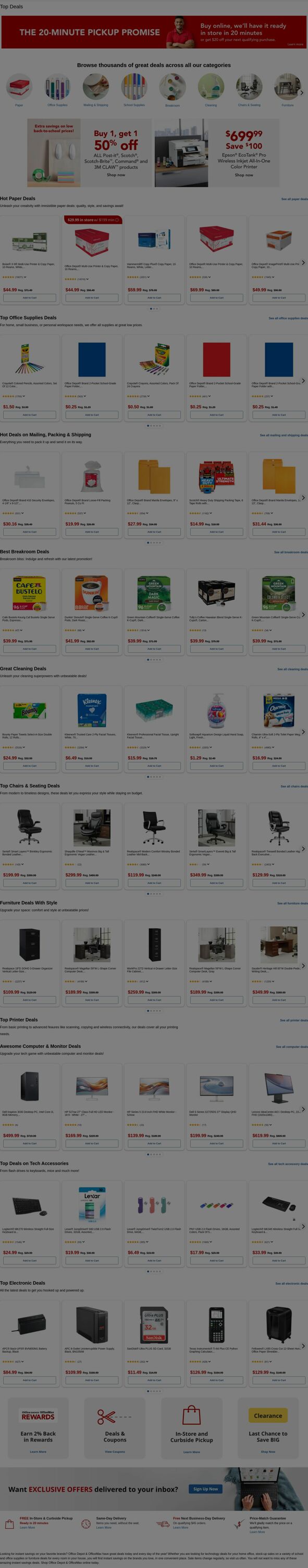 Weekly ad Office Depot 08/11/2025 - 08/12/2025
