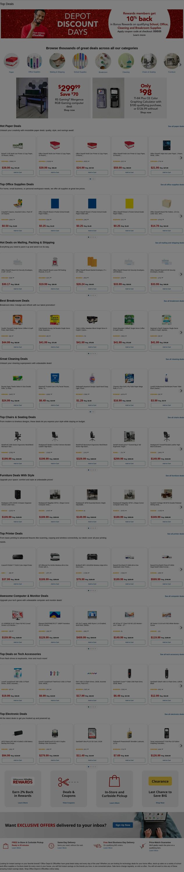 Weekly ad Office Depot 07/09/2025 - 07/10/2025