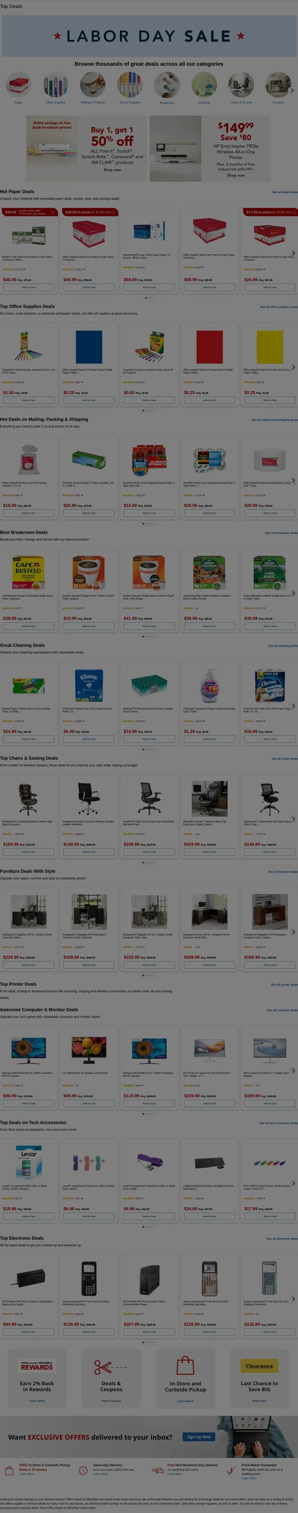 Weekly ad Office Depot 08/25/2025 - 08/26/2025