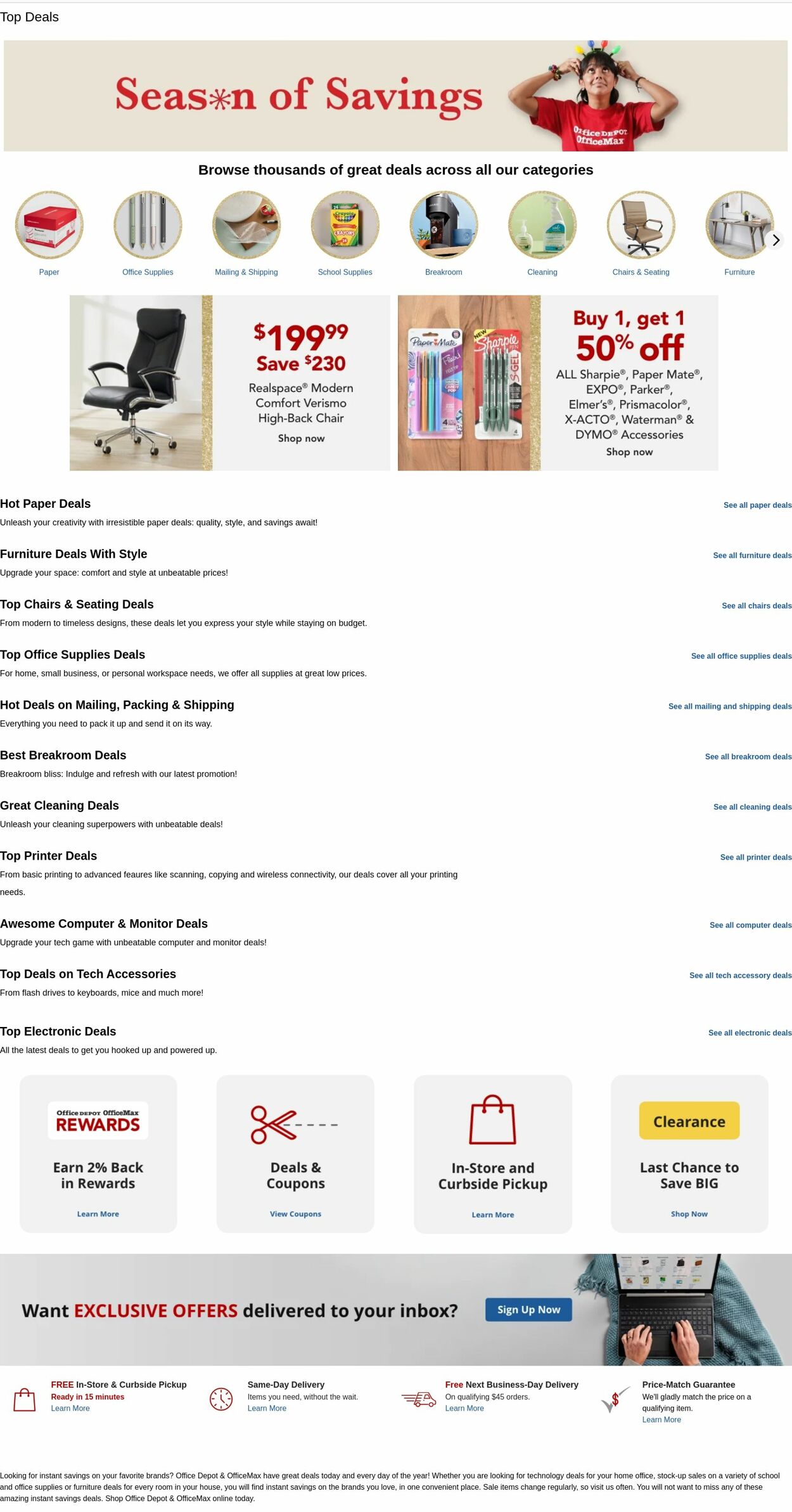 Weekly ad Office Depot 12/10/2025 - 12/11/2025
