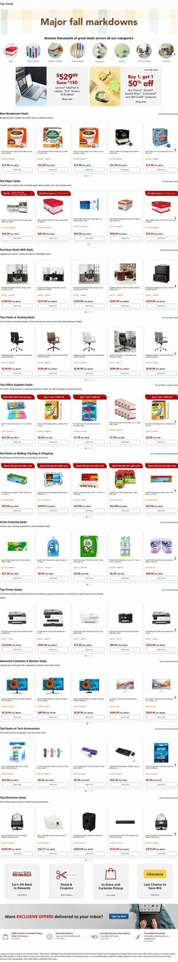 Weekly ad Office Depot 10/01/2025 - 10/02/2025