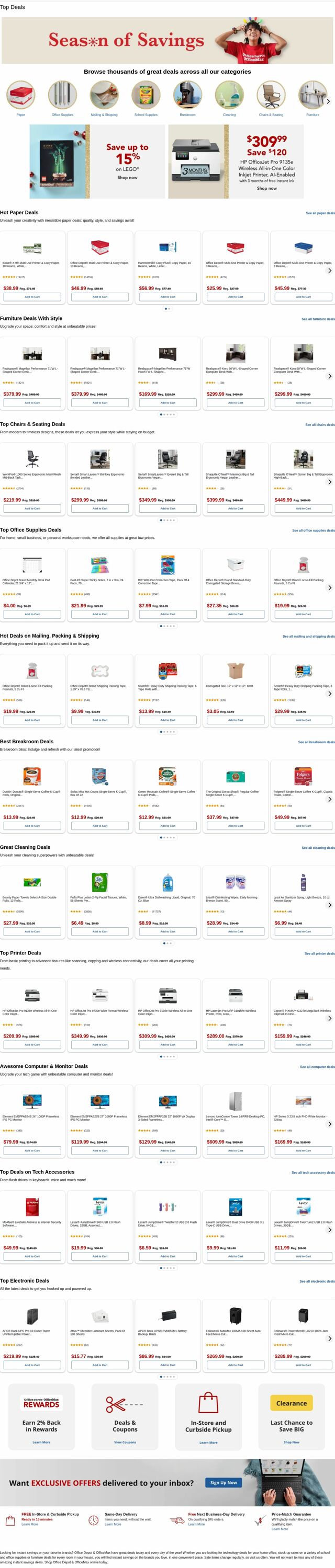 Weekly ad Office Depot 12/08/2025 - 12/09/2025