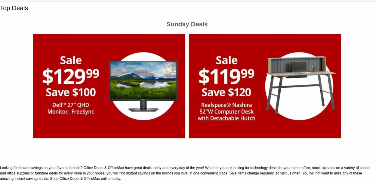 Weekly ad Office Depot 03/03/2024 - 03/04/2024