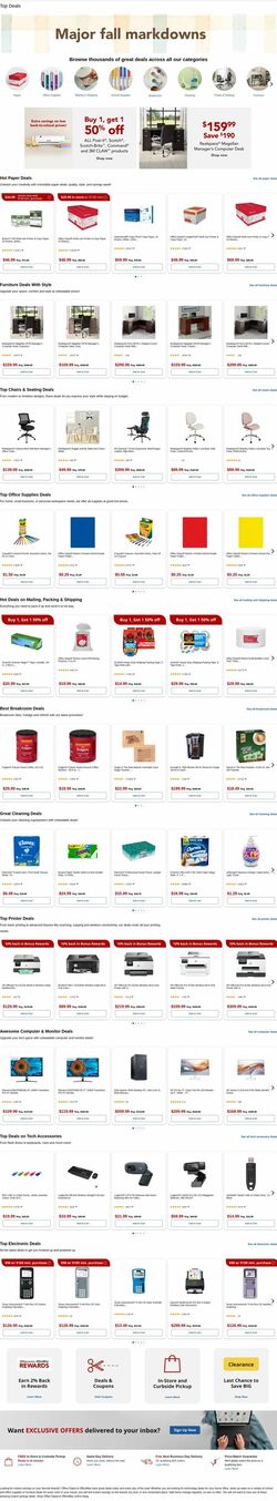 Weekly ad Office Depot 09/08/2025 - 09/09/2025
