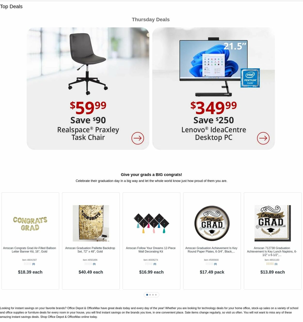 Weekly ad Office Depot 05/09/2024 - 05/10/2024